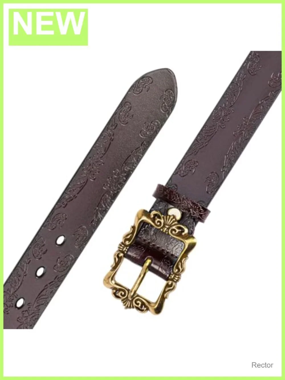 Women's Leather Belt Soft Waist Belt with Pin Buckle Adjustable